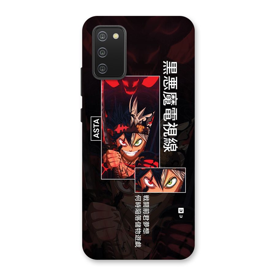 Asta Black Clover Back Case for Galaxy M02s