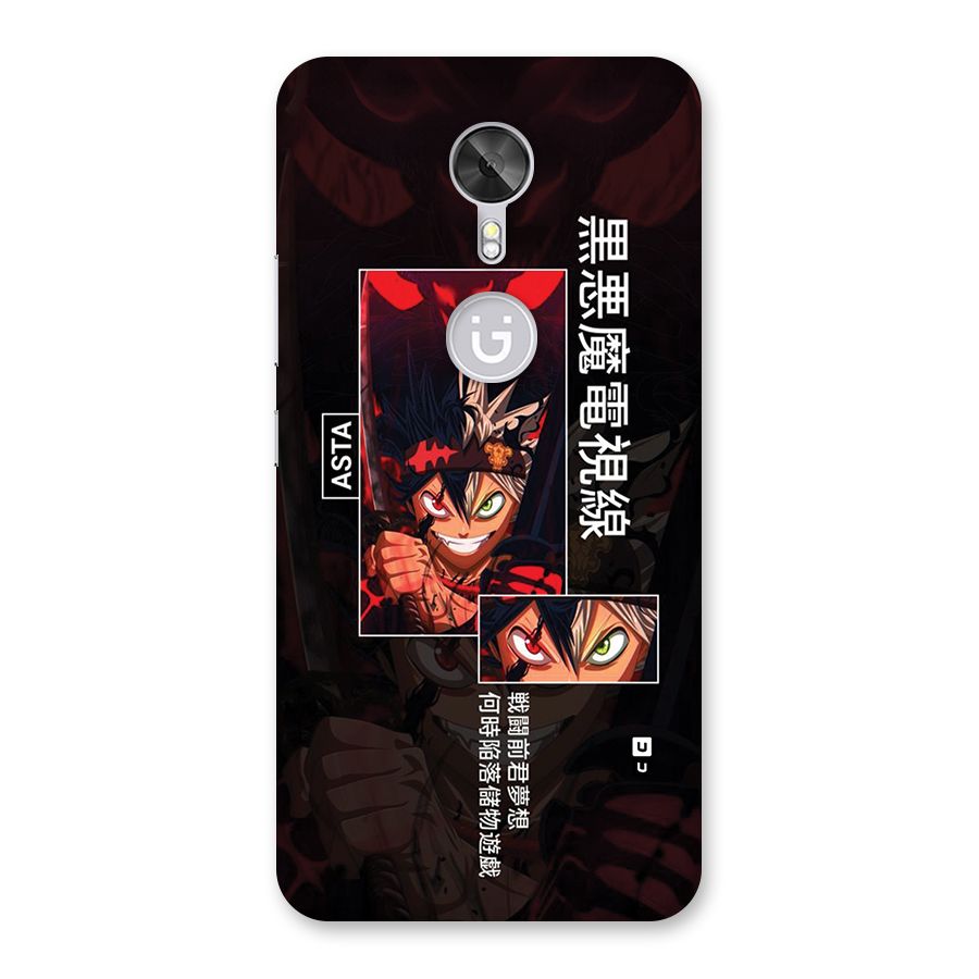 Asta Black Clover Back Case for Gionee A1