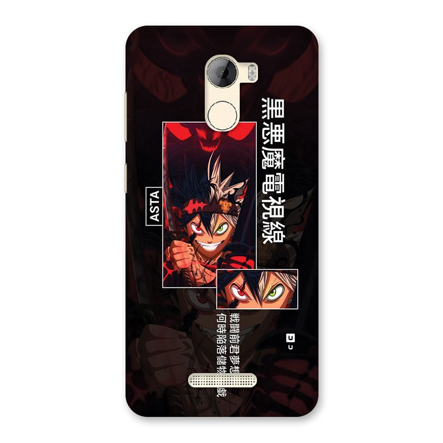 Asta Black Clover Back Case for Gionee A1 LIte