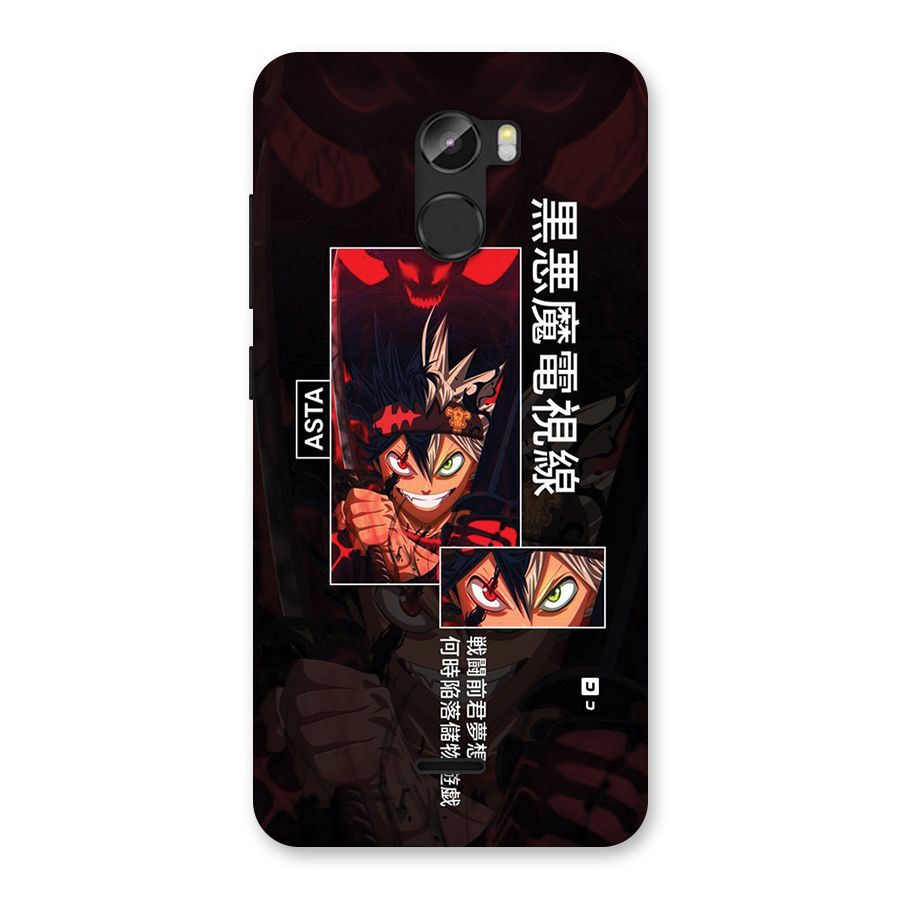 Asta Black Clover Back Case for Gionee X1
