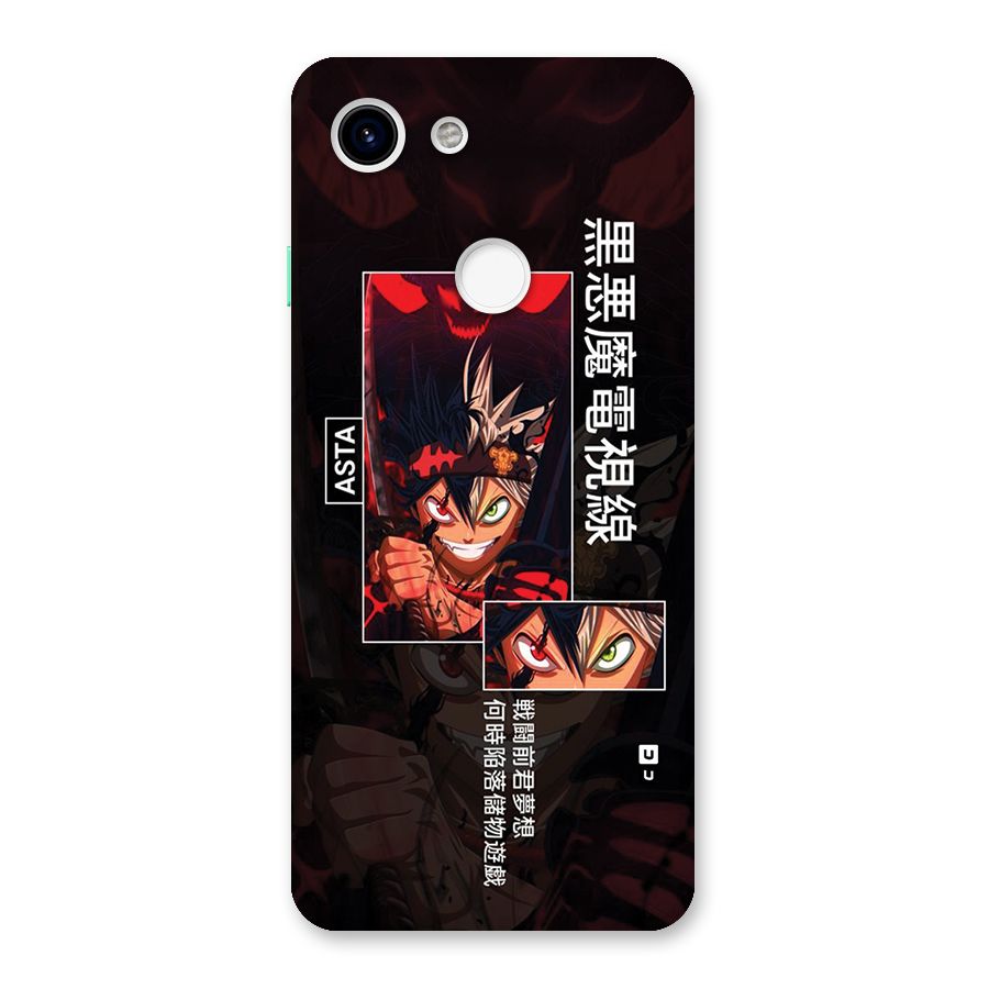 Asta Black Clover Back Case for Google Pixel 3
