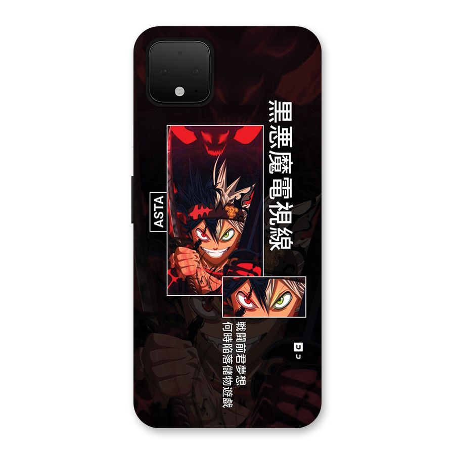 Asta Black Clover Back Case for Google Pixel 4 XL