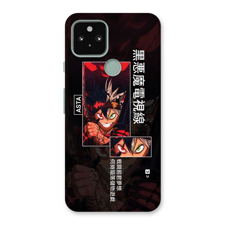 Asta Black Clover Back Case for Google Pixel 5