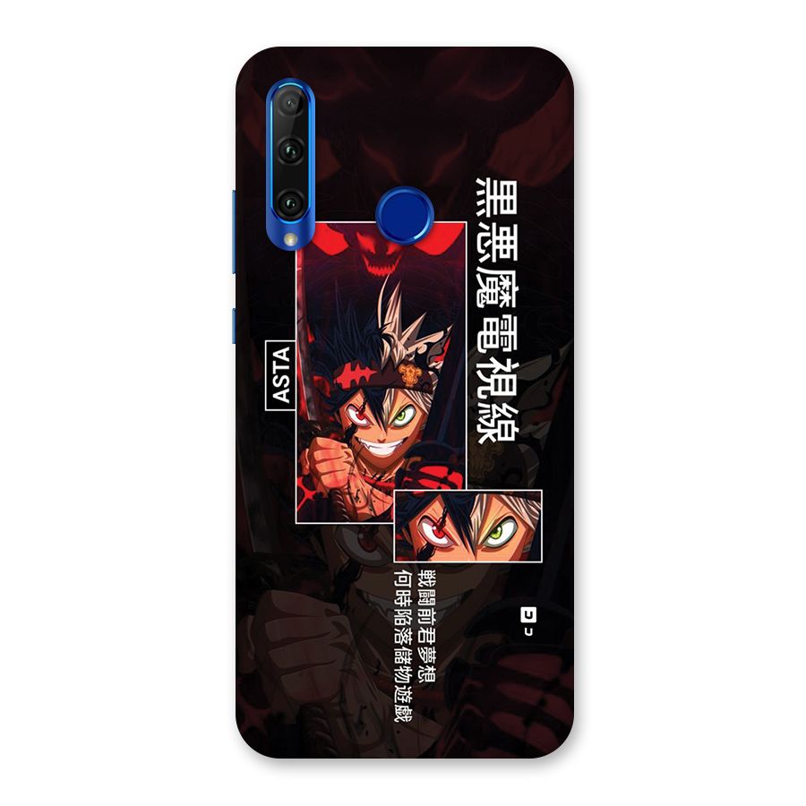 Asta Black Clover Back Case for Honor 20i