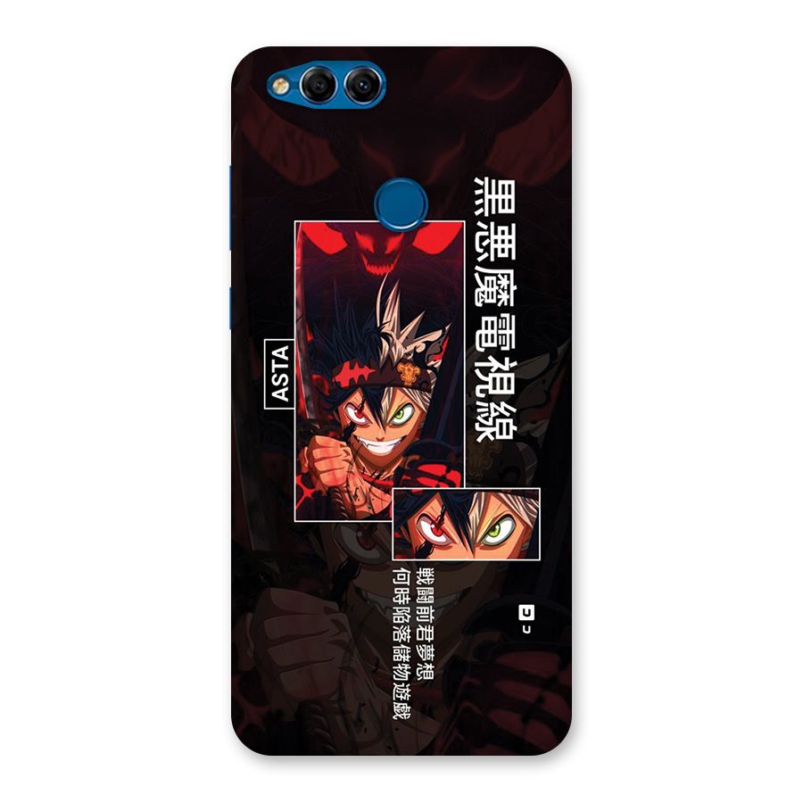 Asta Black Clover Back Case for Honor 7X