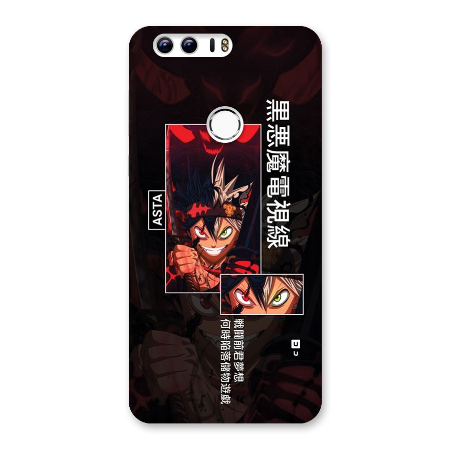 Asta Black Clover Back Case for Honor 8