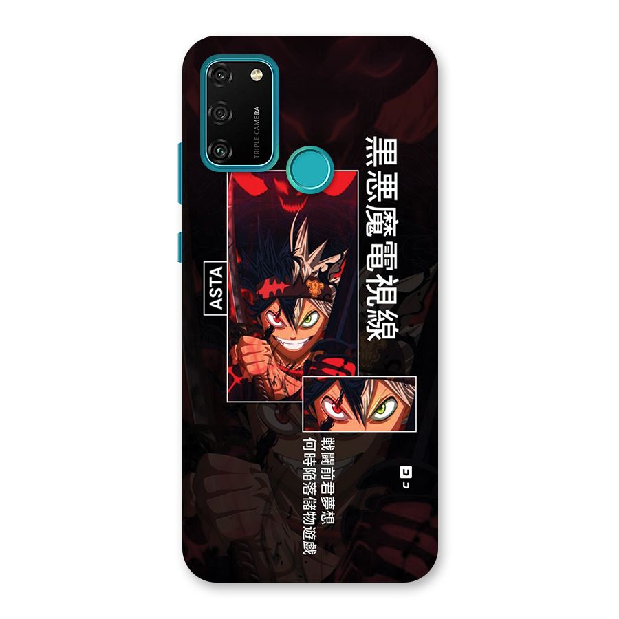 Asta Black Clover Back Case for Honor 9A