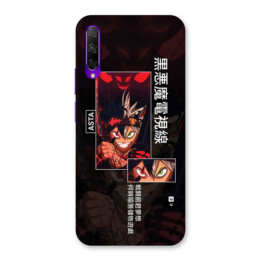 Asta Black Clover Back Case for Honor 9X Pro