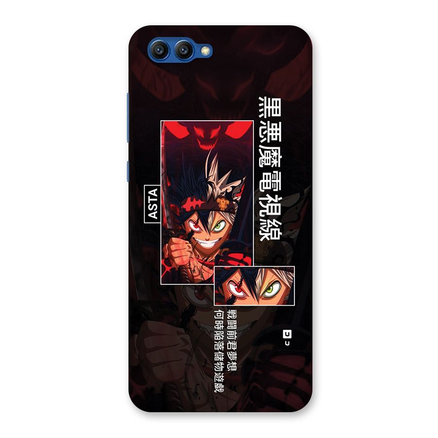 Asta Black Clover Back Case for Honor View 10