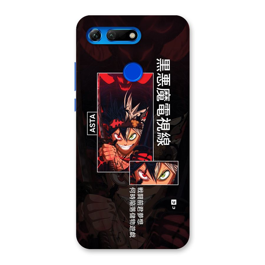 Asta Black Clover Back Case for Honor View 20