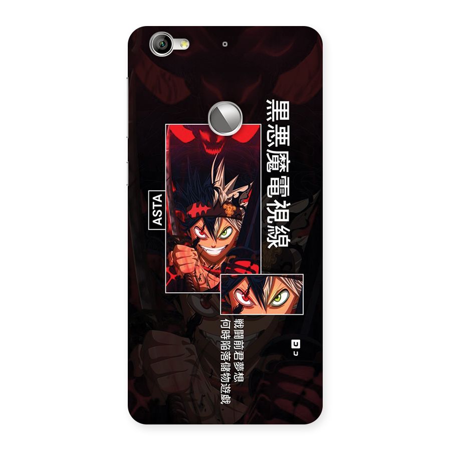 Asta Black Clover Back Case for Le 1S