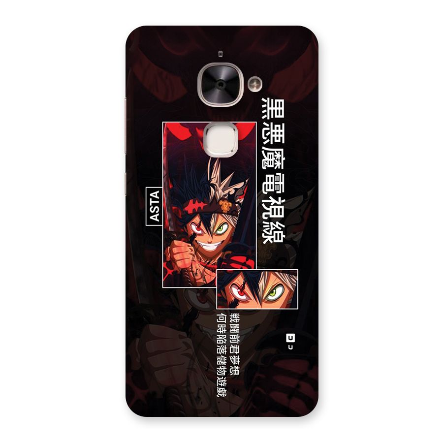 Asta Black Clover Back Case for Le 2
