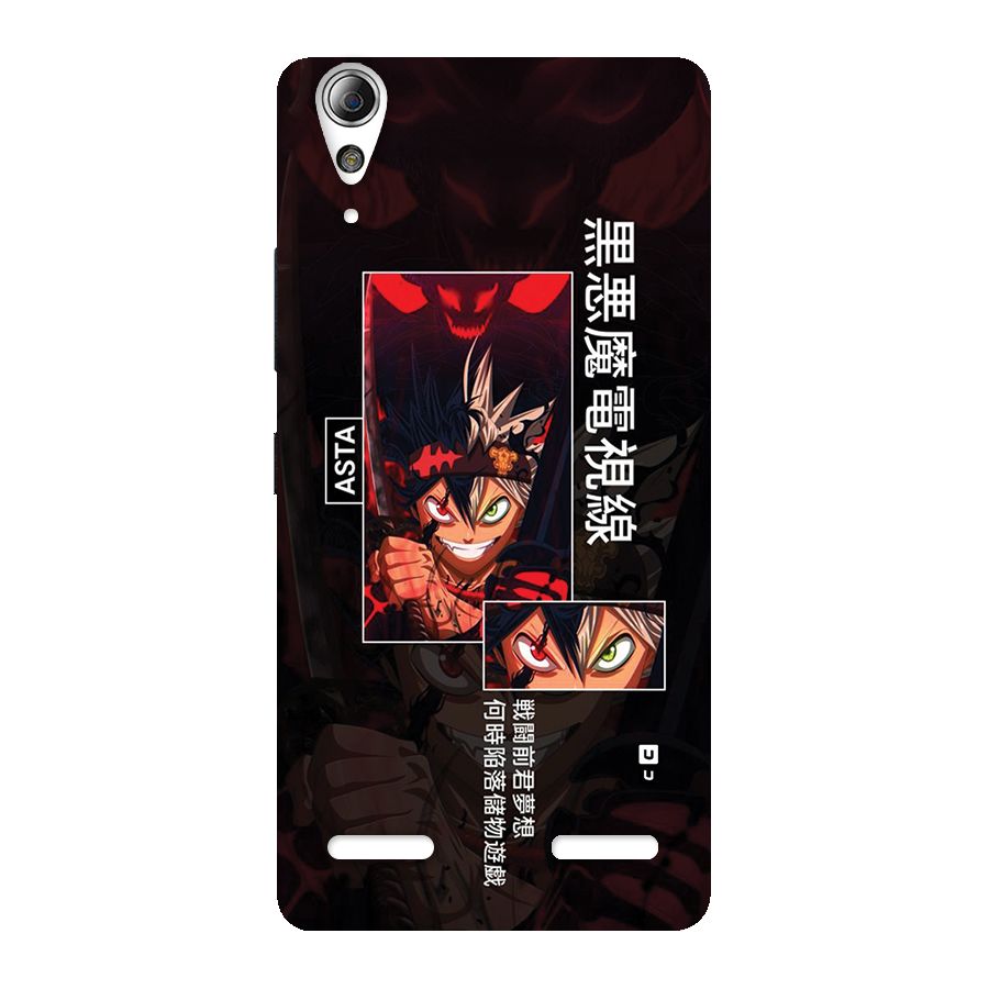 Asta Black Clover Back Case for Lenovo A6000