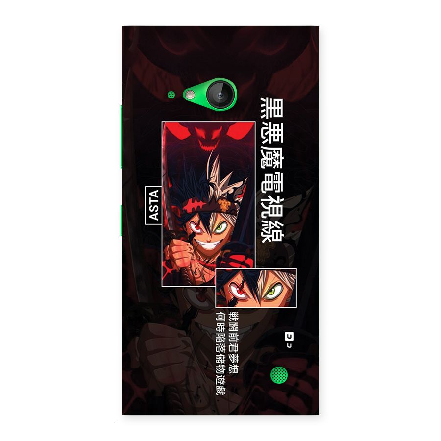 Asta Black Clover Back Case for Lumia 730