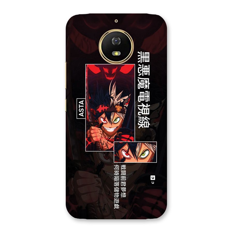 Asta Black Clover Back Case for Moto G5s