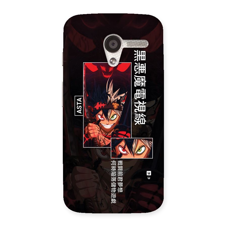 Asta Black Clover Back Case for Moto X