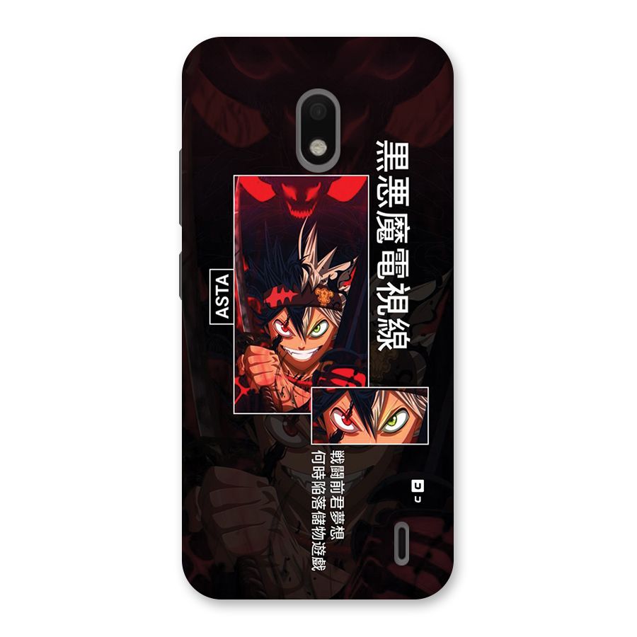 Asta Black Clover Back Case for Nokia 2.2