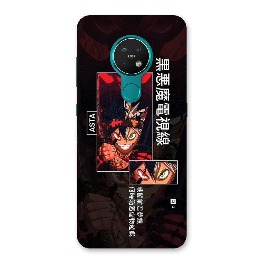 Asta Black Clover Back Case for Nokia 7.2