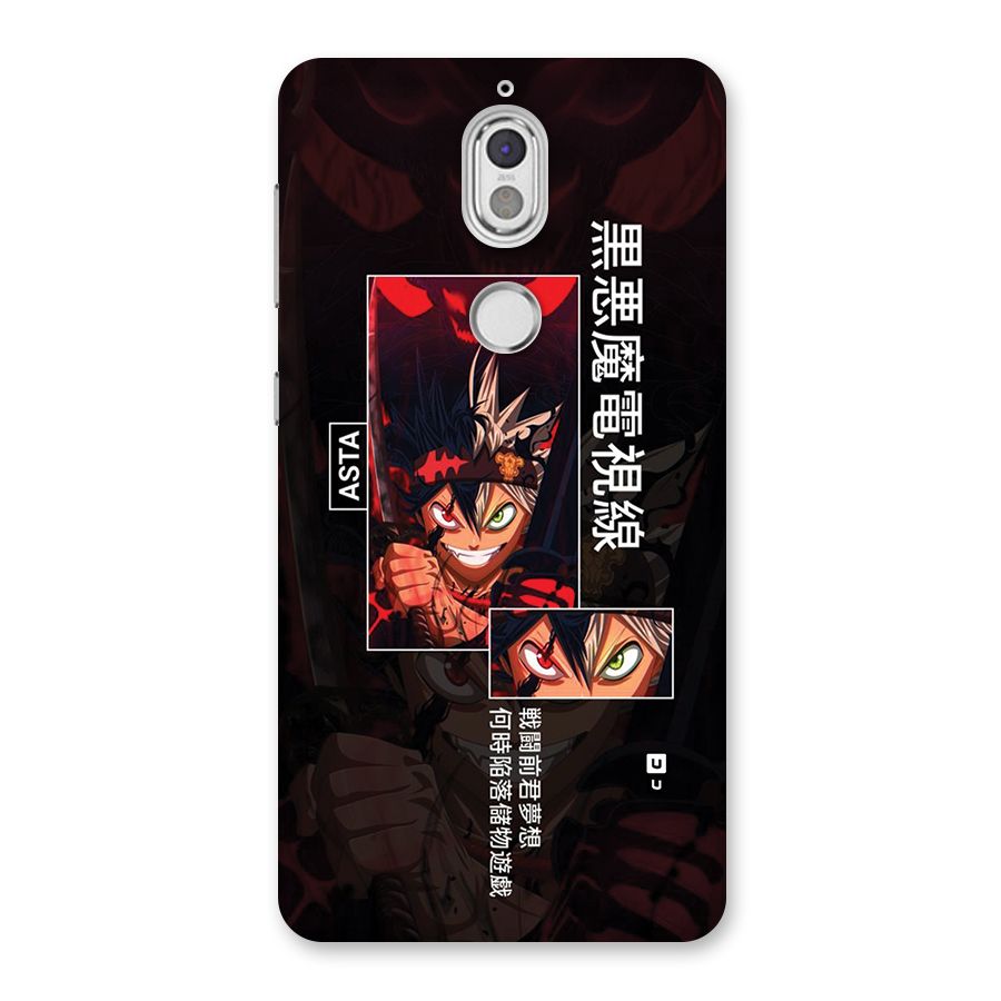 Asta Black Clover Back Case for Nokia 7