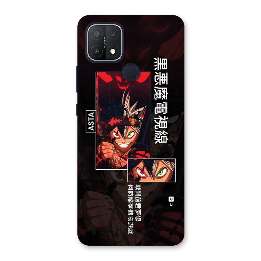 Asta Black Clover Back Case for Oppo A15s