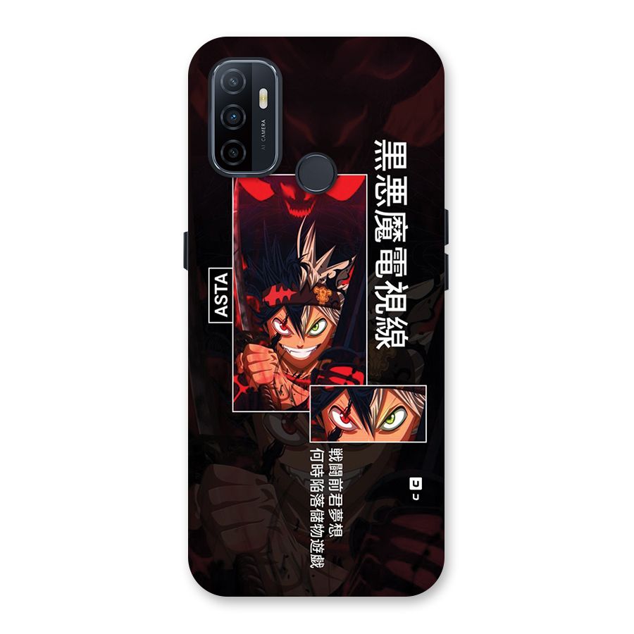 Asta Black Clover Back Case for Oppo A32