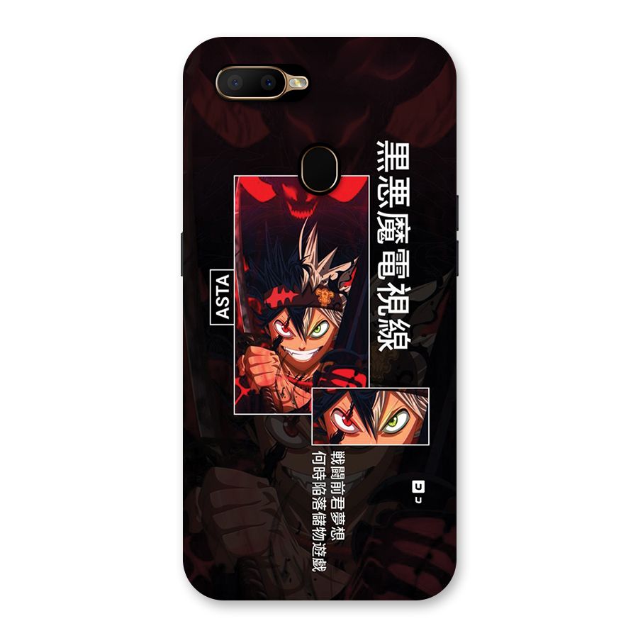 Asta Black Clover Back Case for Oppo A5s
