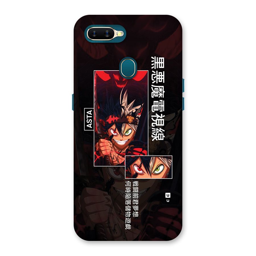 Asta Black Clover Back Case for Oppo A7