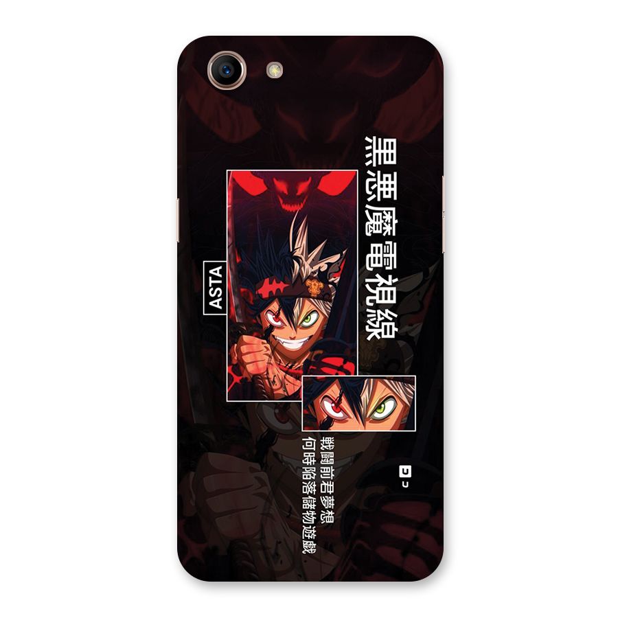 Asta Black Clover Back Case for Oppo A83 (2018)