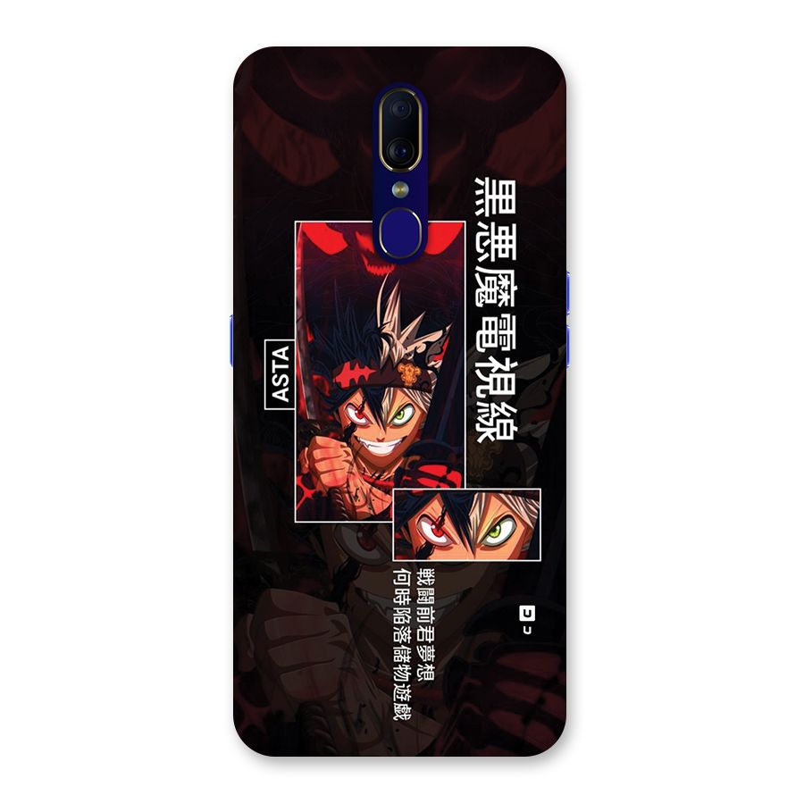 Asta Black Clover Back Case for Oppo A9