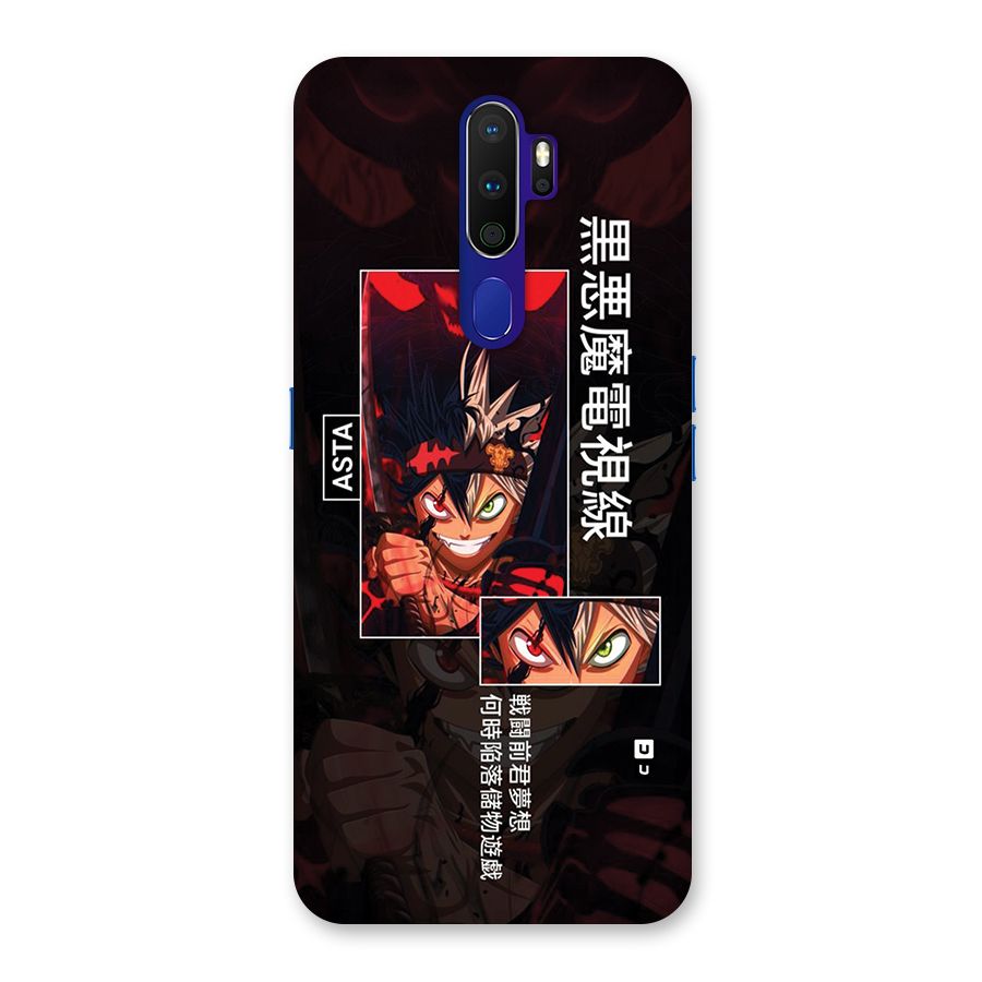 Asta Black Clover Back Case for Oppo A9 (2020)