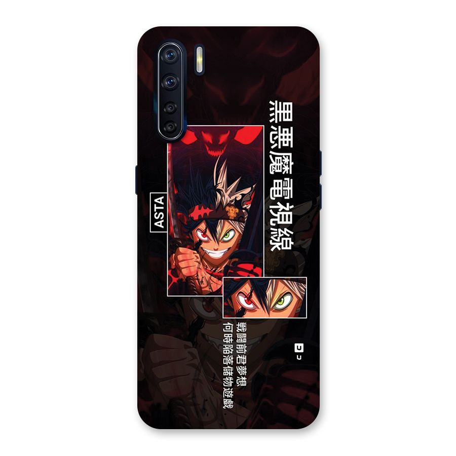 Asta Black Clover Back Case for Oppo F15