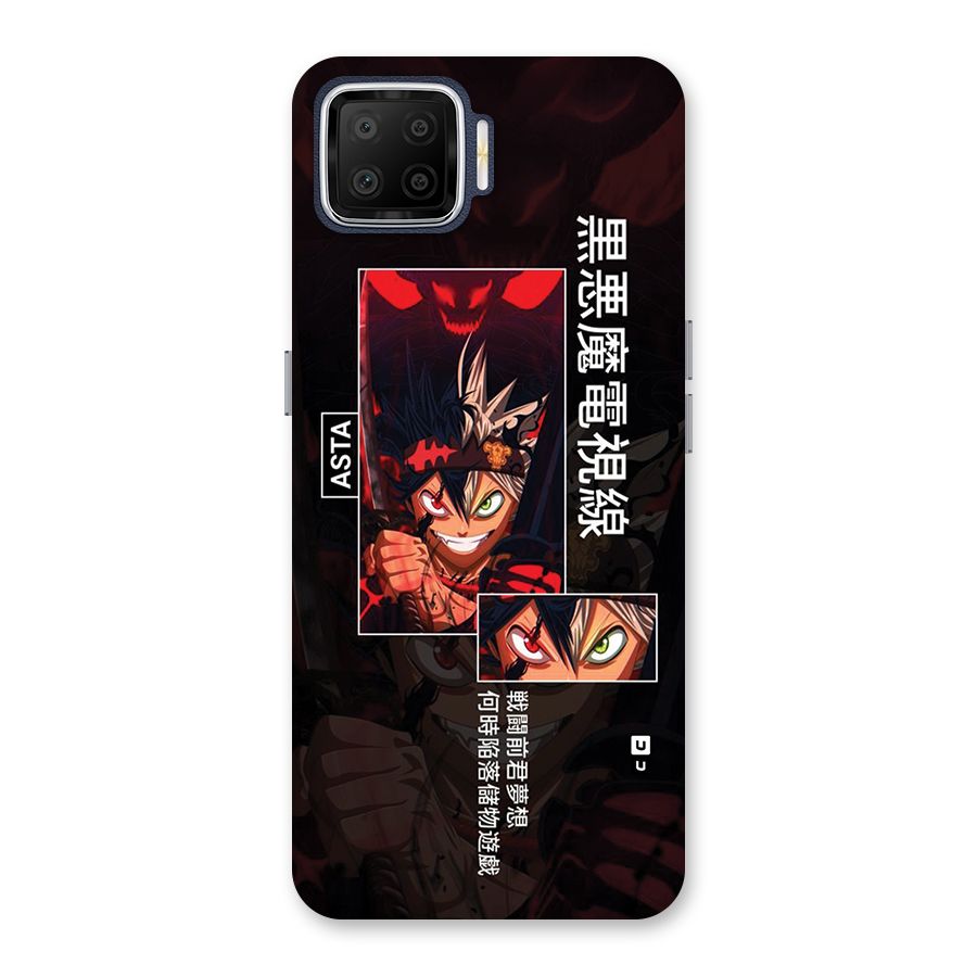 Asta Black Clover Back Case for Oppo F17