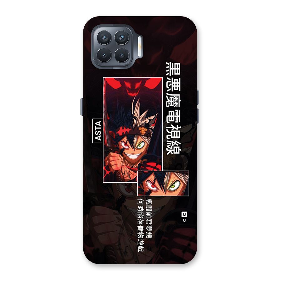 Asta Black Clover Back Case for Oppo F17 Pro
