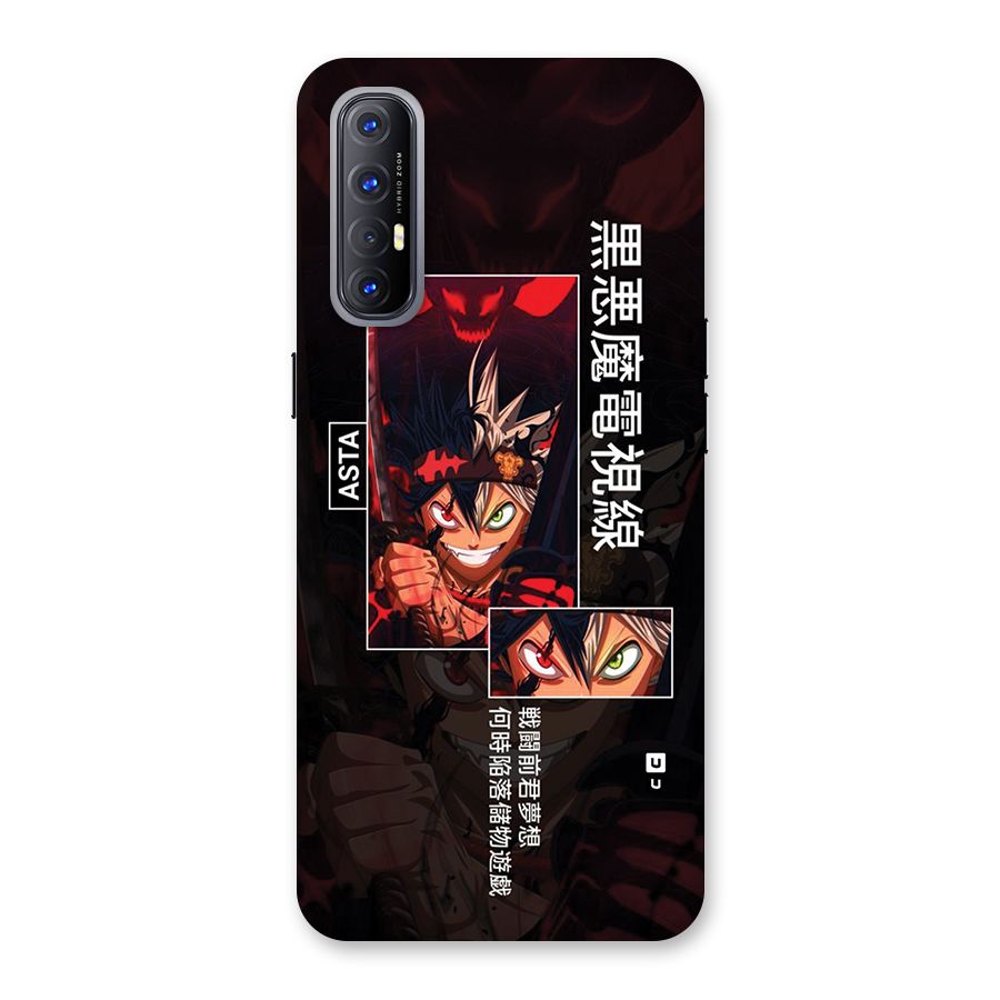 Asta Black Clover Back Case for Oppo Reno3 Pro