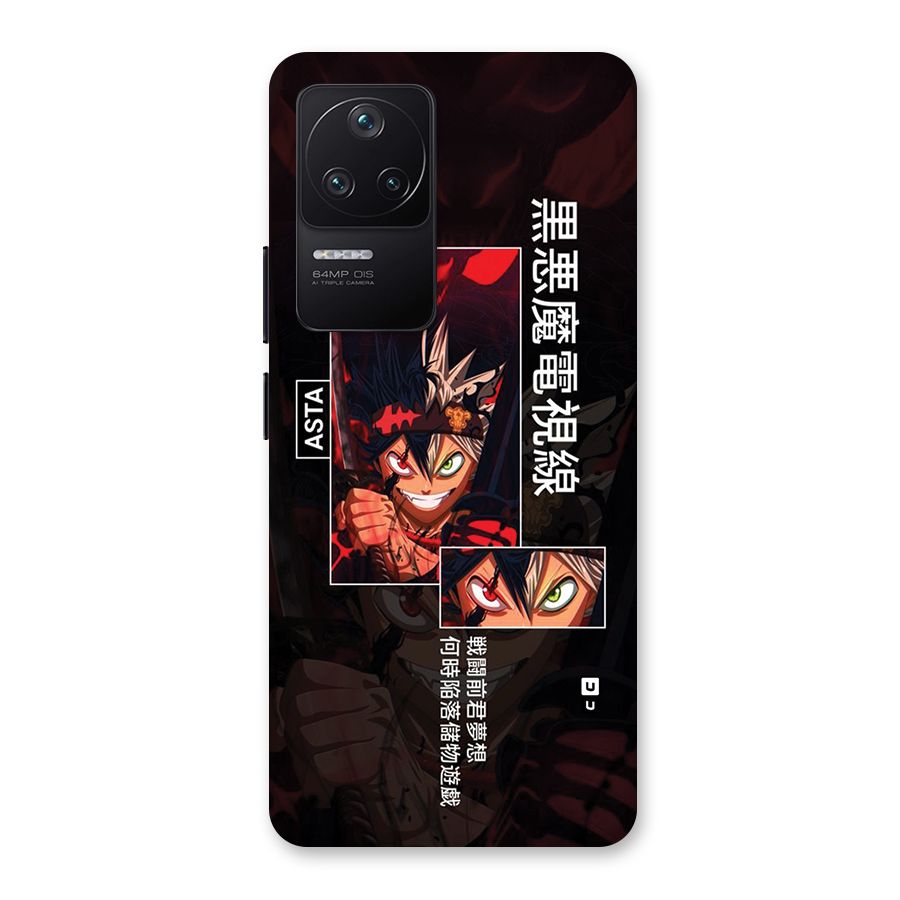 Asta Black Clover Back Case for Poco F4 5G