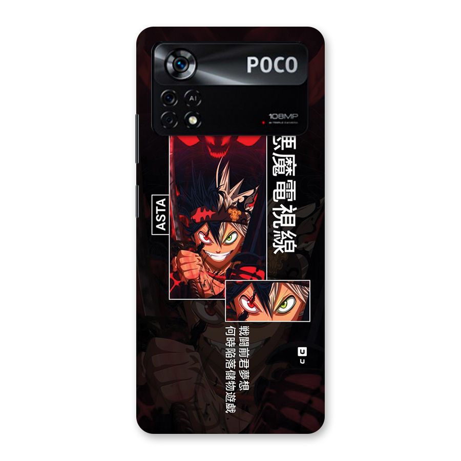 Asta Black Clover Back Case for Poco X4 Pro 5G