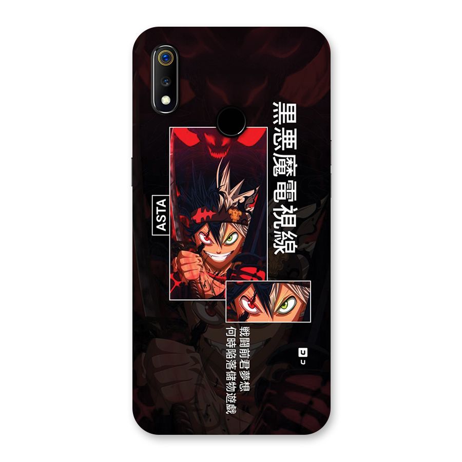 Asta Black Clover Back Case for Realme 3