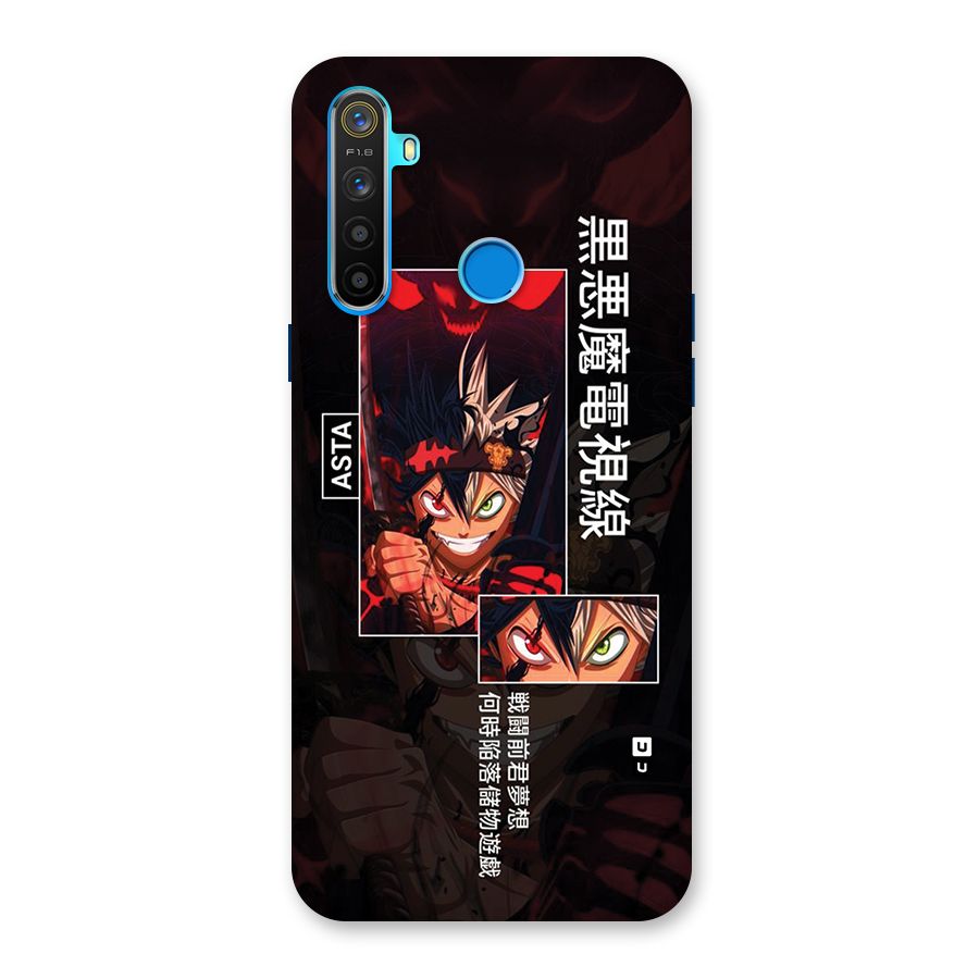 Asta Black Clover Back Case for Realme 5s