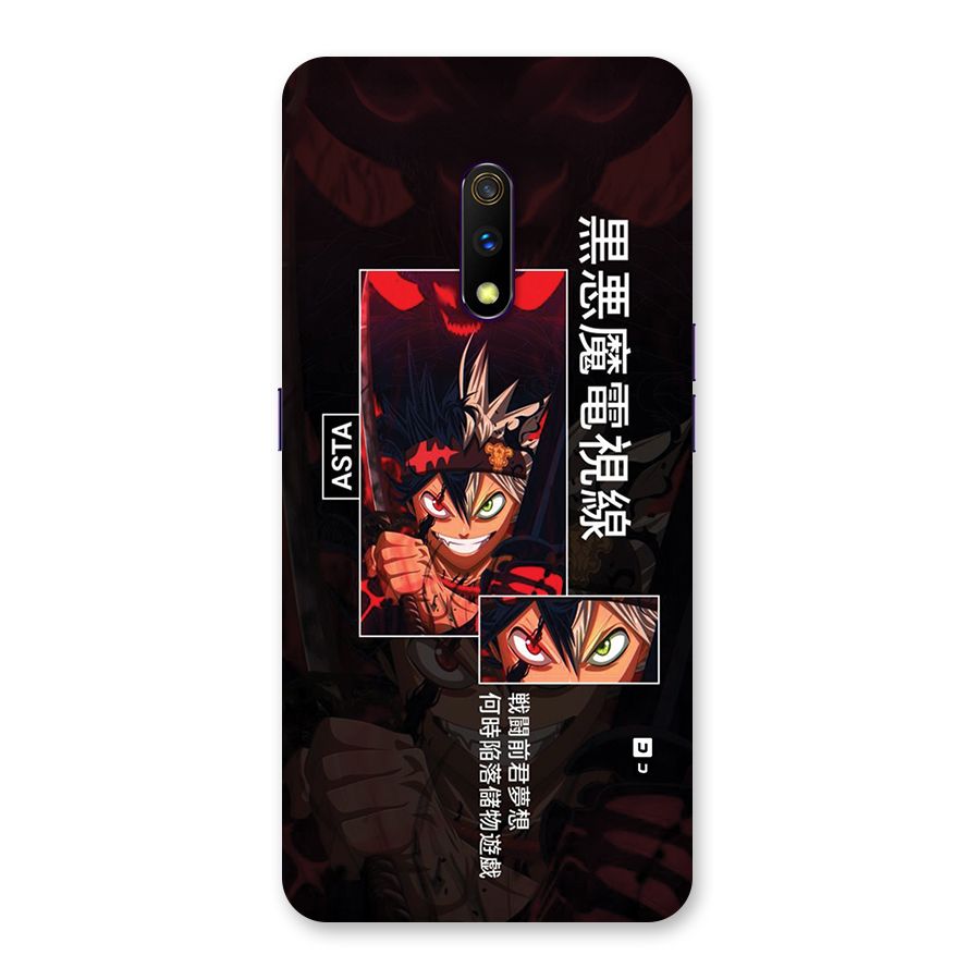 Asta Black Clover Back Case for Realme X