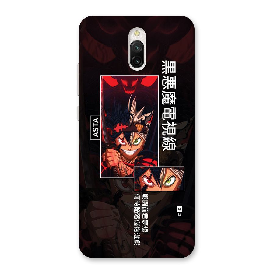 Asta Black Clover Back Case for Redmi 8A Dual