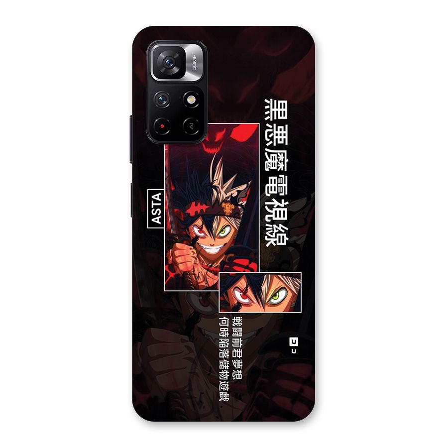 Asta Black Clover Back Case for Redmi Note 11T 5G