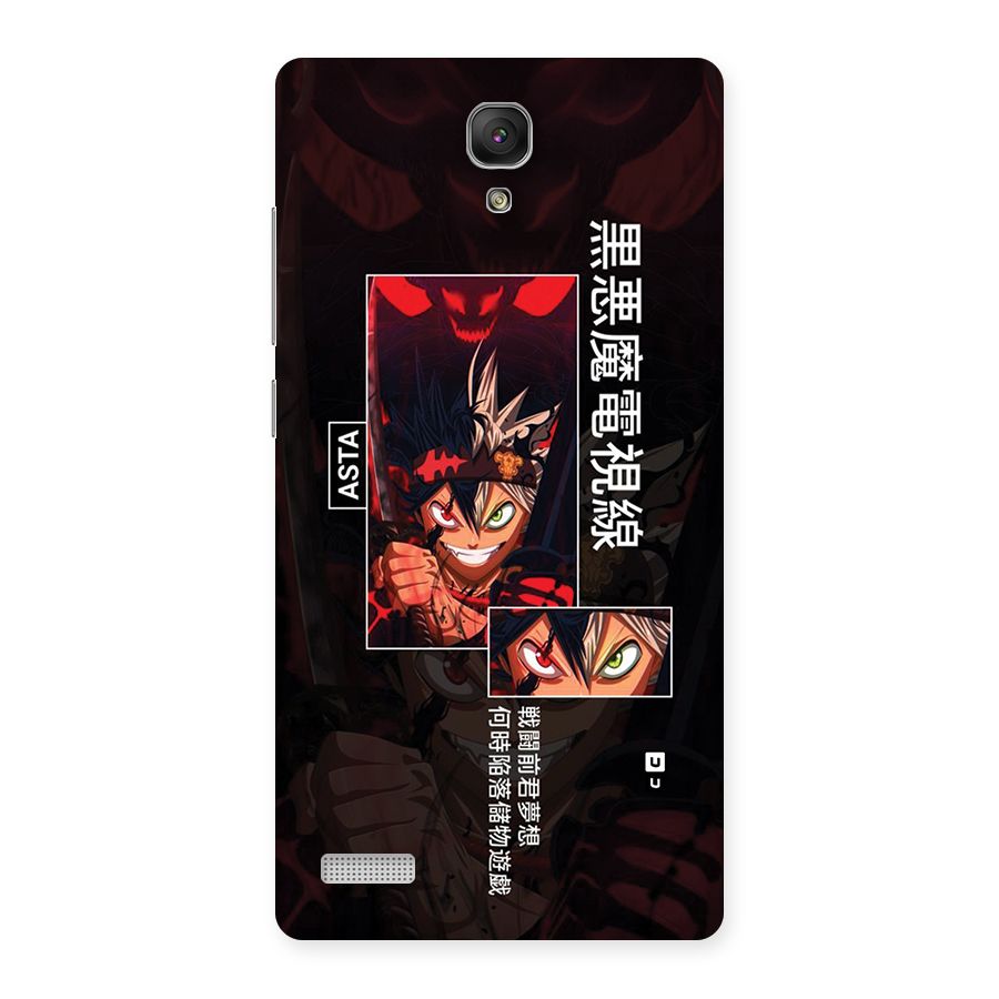 Asta Black Clover Back Case for Redmi Note Prime