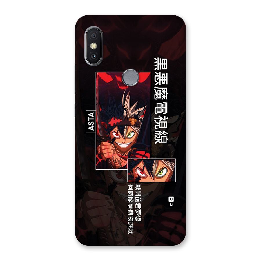 Asta Black Clover Back Case for Redmi Y2