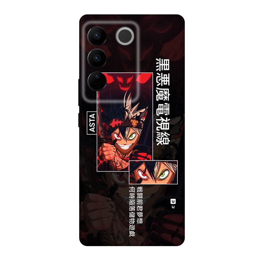 Asta Black Clover Back Case for Vivo V27