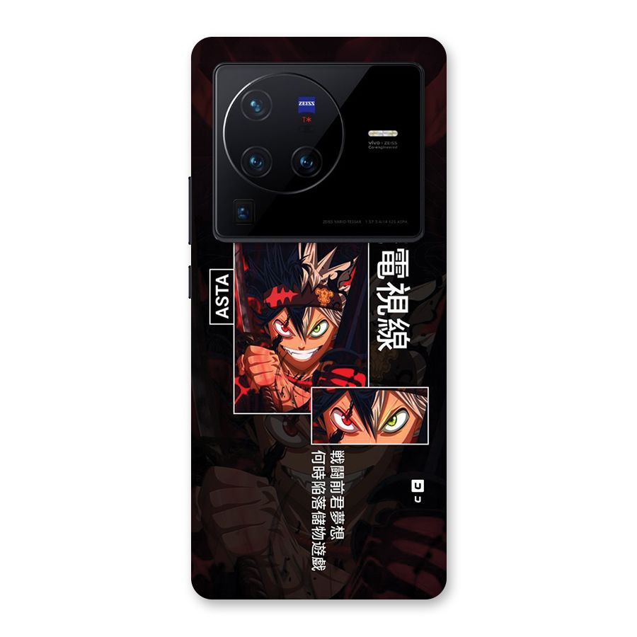 Asta Black Clover Back Case for Vivo X80 Pro