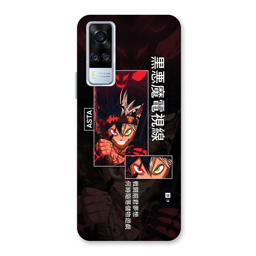 Asta Black Clover Back Case for Vivo Y31