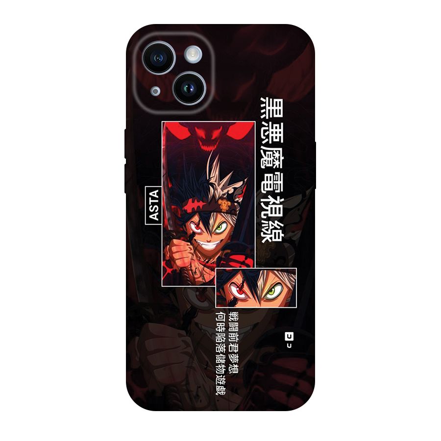 Asta Black Clover Back Case for iPhone 14