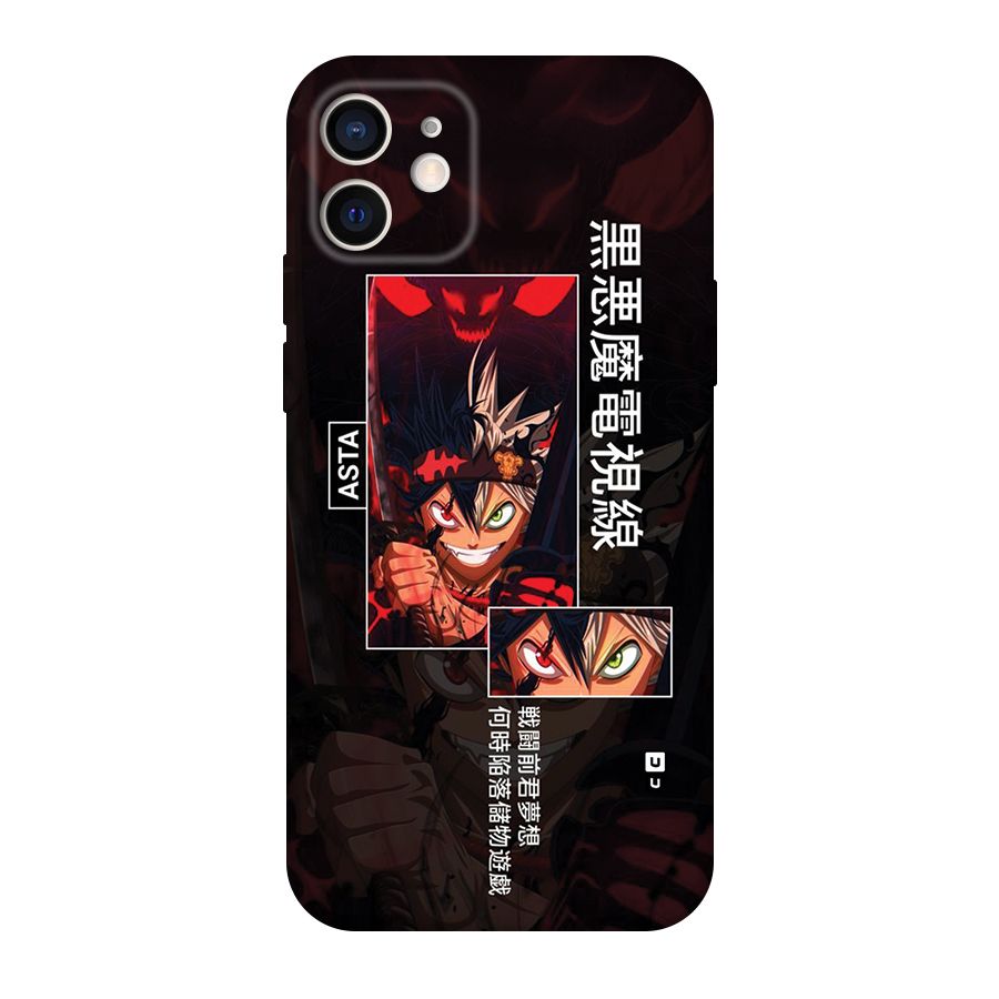 Asta Black Clover Back Case for iPhone 12