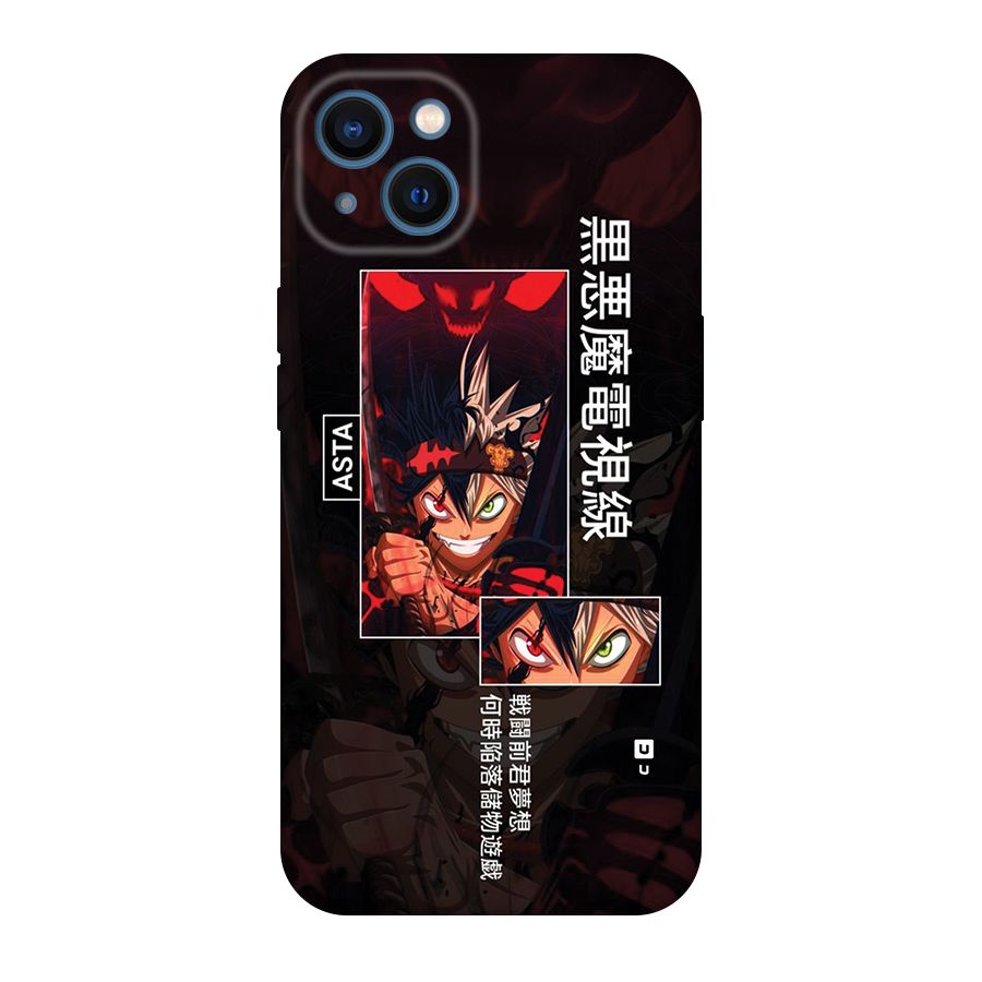 Asta Black Clover Back Case for iPhone 13