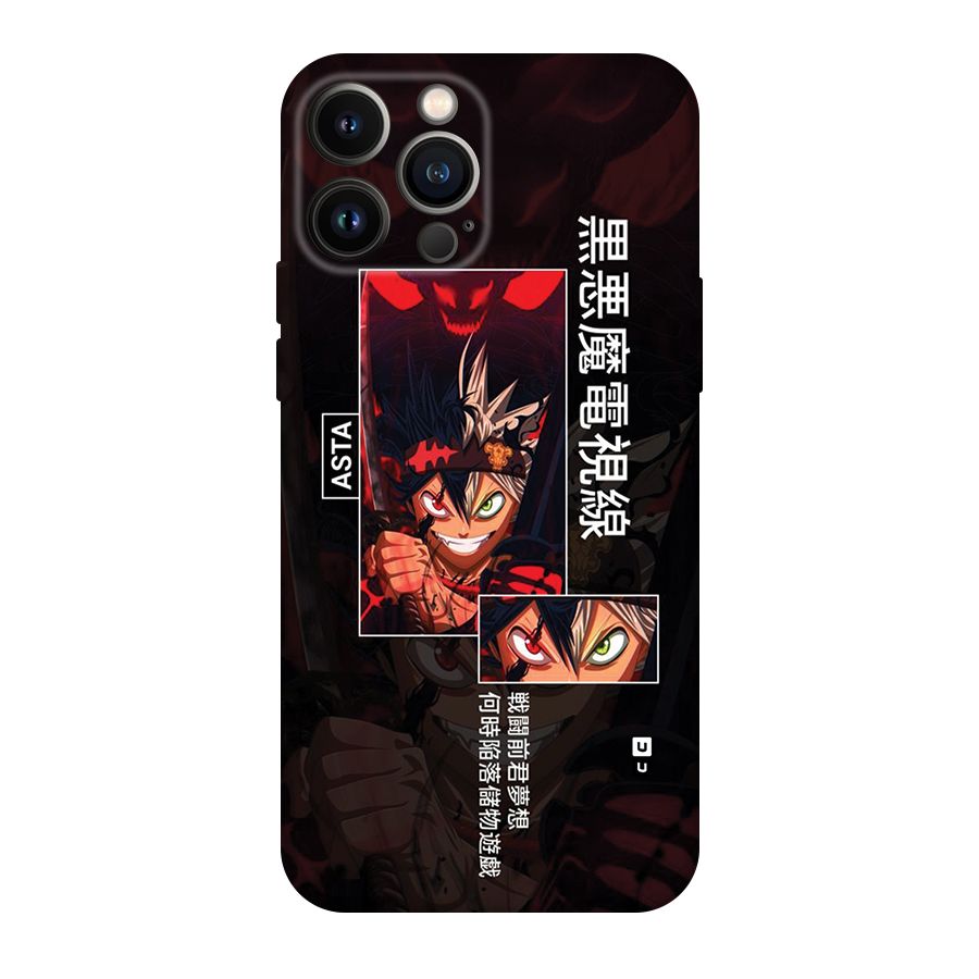 Asta Black Clover Back Case for iPhone 13 Pro Max